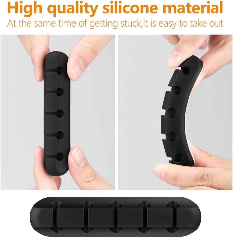 7 Slots Cable Clips - Cord Organizer