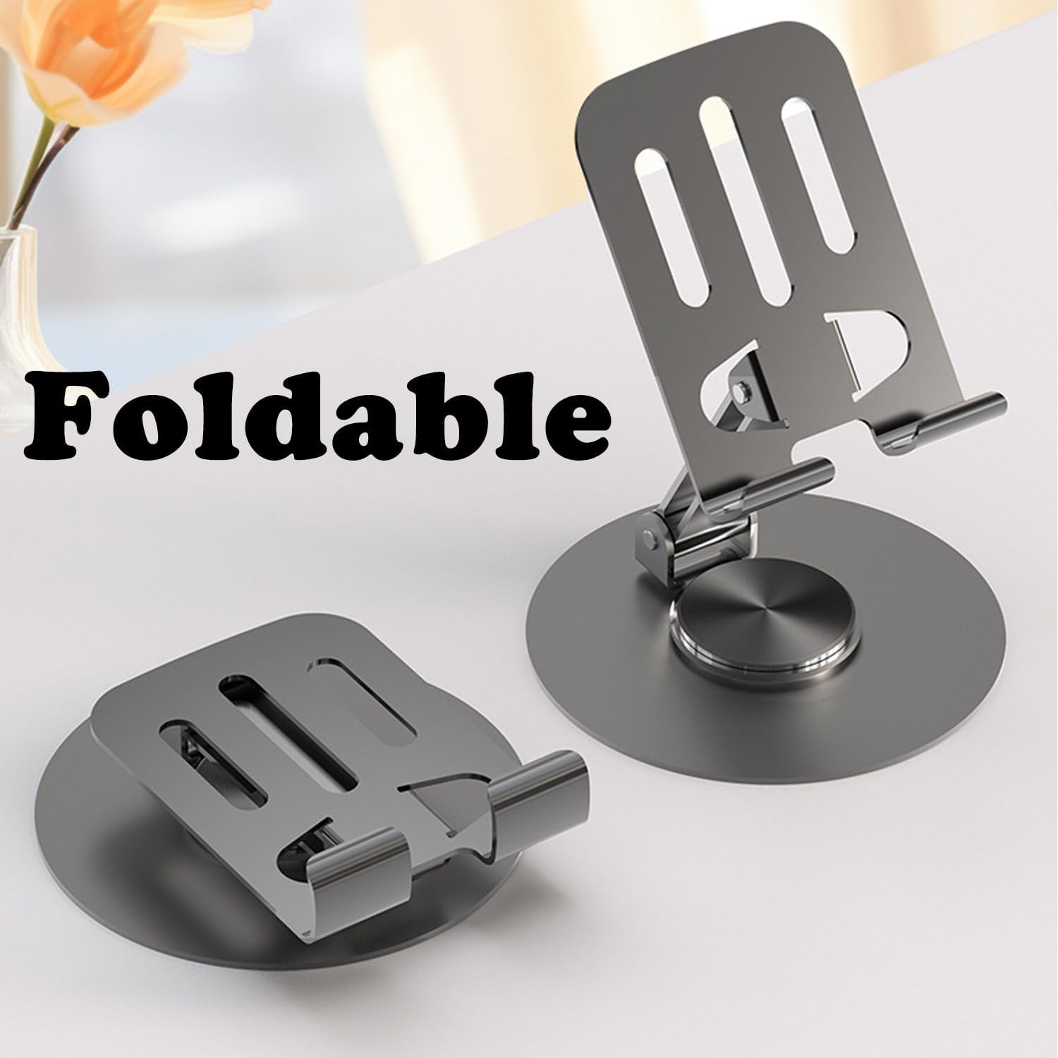 Metal 360-Degree Rotating Stress-Relieving Phone Stand