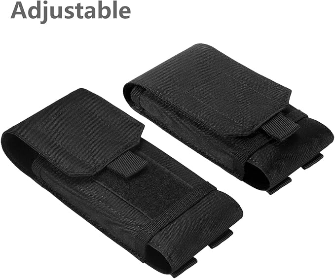Snaptech Black Army Camo Molle Bag for Mobile Phone, Belt Pouch Holster Cover Case for iPhone 16 Pro Max/iPhone 15 Pro Max/iPhone 14 13 12 Pro Max/iPhone 16 15 14 Plus