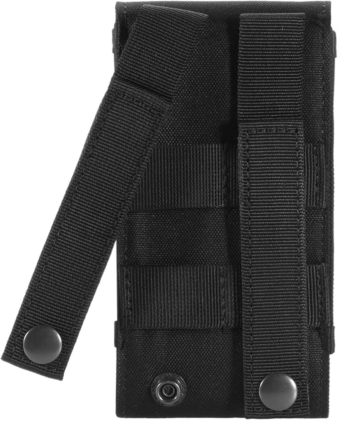 Snaptech Black Army Camo Molle Bag for Mobile Phone, Belt Pouch Holster Cover Case for iPhone 16 Pro Max/iPhone 15 Pro Max/iPhone 14 13 12 Pro Max/iPhone 16 15 14 Plus