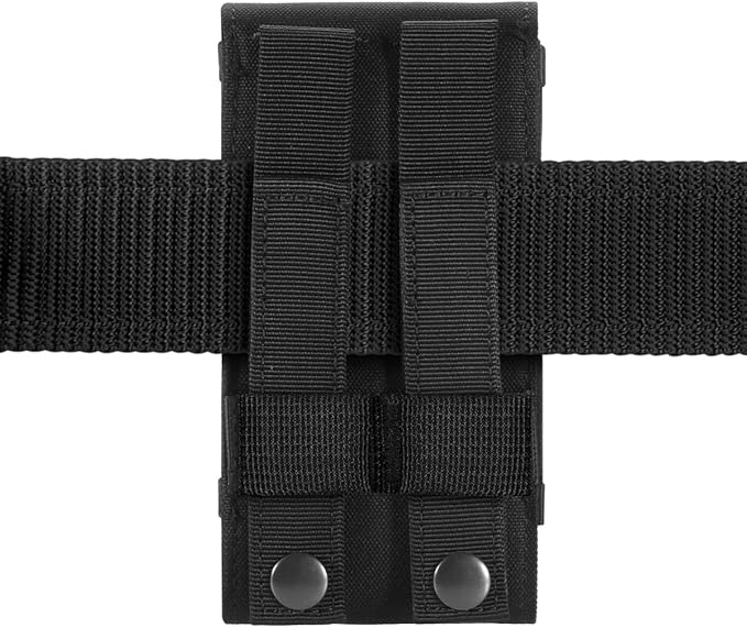 Snaptech Black Army Camo Molle Bag for Mobile Phone, Belt Pouch Holster Cover Case for iPhone 16 Pro Max/iPhone 15 Pro Max/iPhone 14 13 12 Pro Max/iPhone 16 15 14 Plus