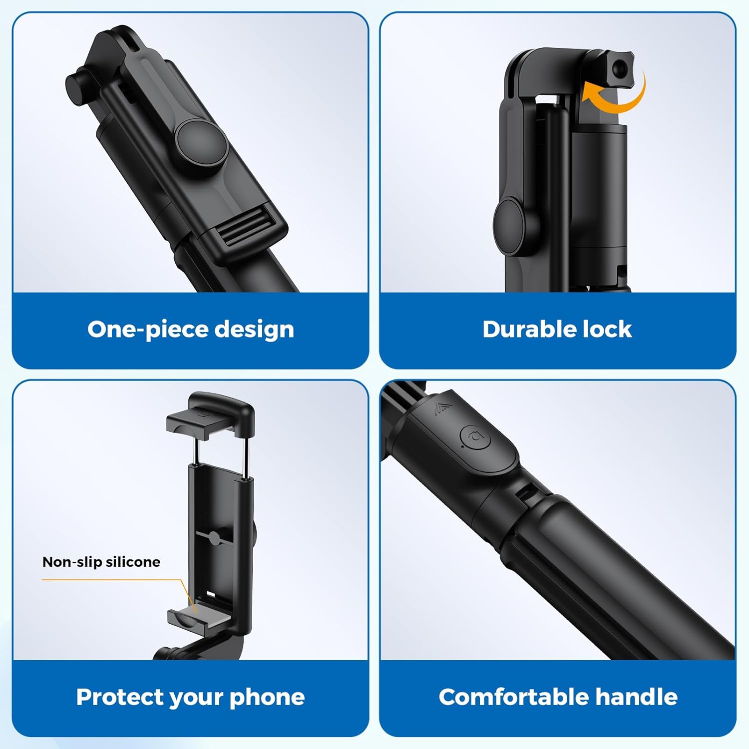 Retractable Selfie Stick Tripod with Wireless Remote Control