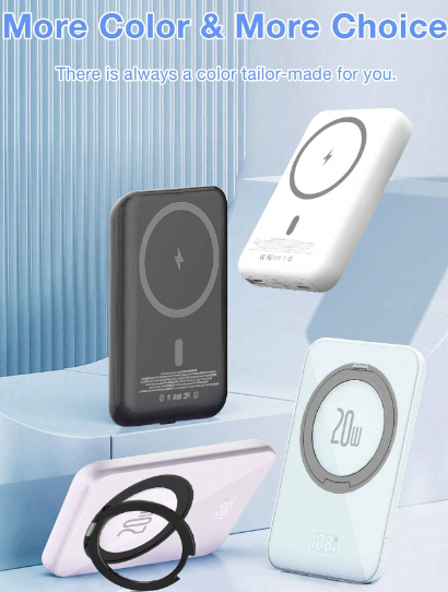 Magnetic Wireless Power Bank 5000mAh With 22.5W PD Fast Chagring