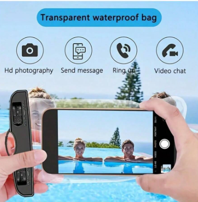 PVC Waterproof Phone Case, Touchscreen Compatible
